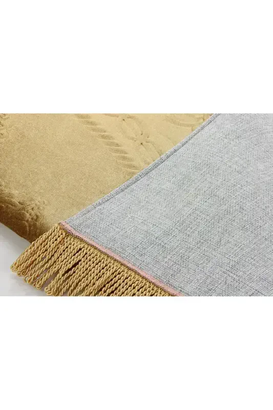 Dowry Boxed Lined Sponge Gift Thick Velvet Prayer Rug Gold-Brown - 6