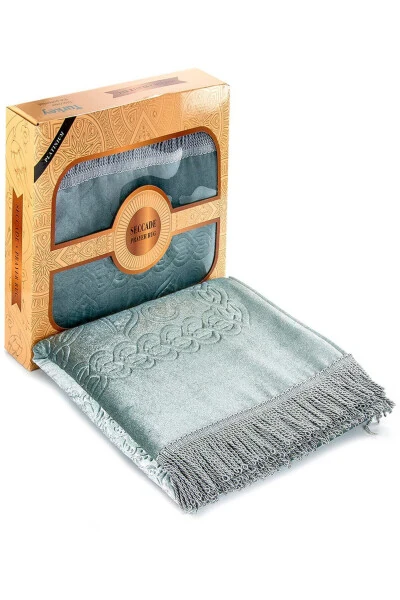 Dowry Gift Boxed Lined Sponge Velvet Carpet Blue - İHVAN (1)