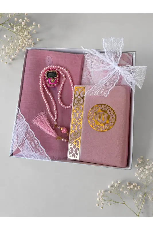 Dowry, Gift, Bridal Set, Yasin, Rosary, Prayer Beads, Prayer Rug Set, Prayer Rug, Gift - 3
