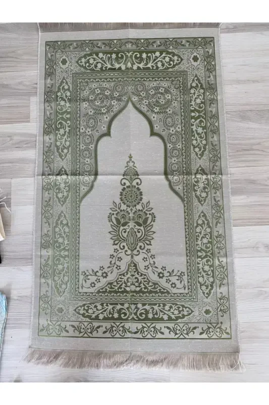 Dowry Prayer Rug Set-Green - 3