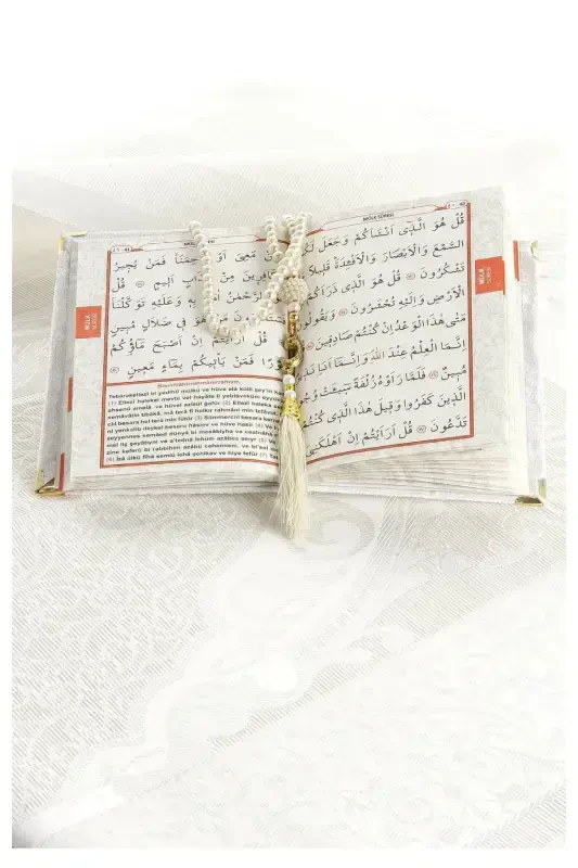 Dowry Prayer Rug Set Luxury Worship Set - Cream Color-Cream - 4