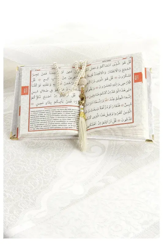 Dowry Prayer Rug Set Luxury Worship Set - Cream Color-Cream - 5
