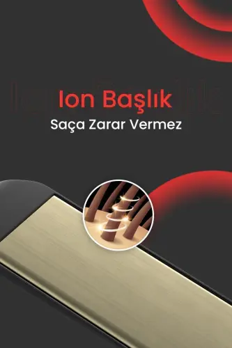 Dp-08 Seramik Kaplı Kırmızı Detay Saç Düzleştirici - Kırmızı - 6