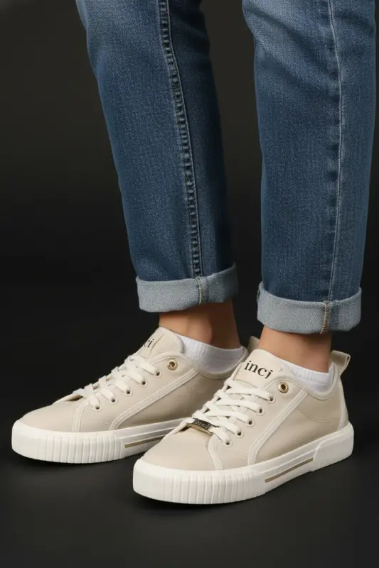 DP-4544 Beige Casual Women's Shoes - Beige-2983 - 1
