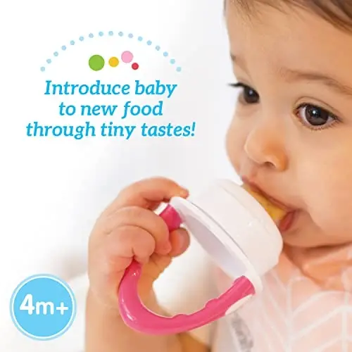 Dr. Brown's Fresh First Silicone Feeder, Mint & Grey, 2 Count - 5