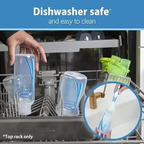 Dr. Brown's Natural Flow Anti-Colic Options+ Narrow Baby Bottle, Dream Adventure, 8 oz/250 mL, with Level 1 Slow Flow Nipples, 0m+, 4 Pack - 6