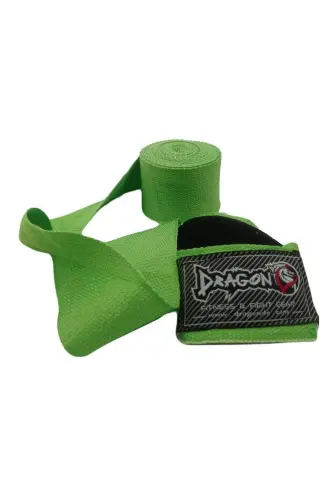 Dragon 83815 5 Meter Elastic Bandage (PAIR) Boxing Bandage Wrap - Green 