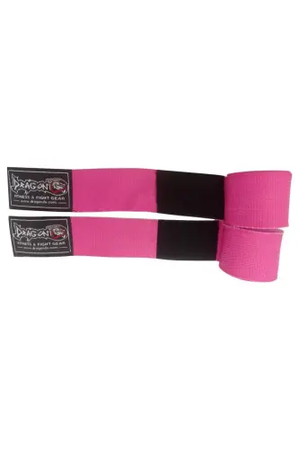 Dragon 83815 5 Meter Elastic Bandage (PAIR) Boxing Bandage Wrap-Pink 