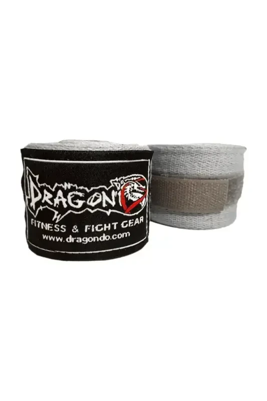 Dragon 83815 5 Metr Elastik Bandaj (JUFT) Boks Bandaji Sarg'isi-Kulrang - 1