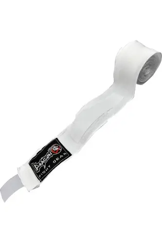 Dragon 83815 5 Metre Elastik Bandaj (ÇİFT) Boks Bandajı Sargı-Beyaz 