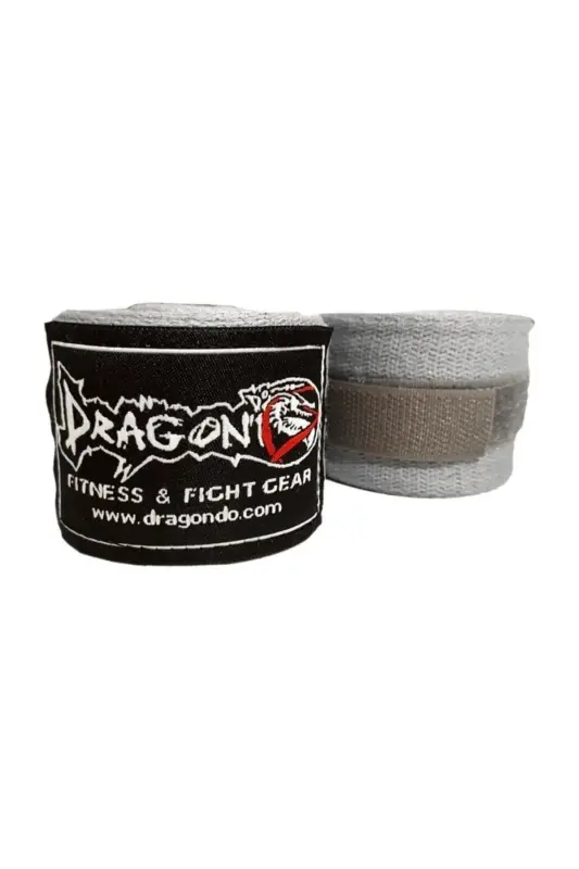 Dragon 83815 5 Metre Elastik Bandaj (ÇİFT) Boks Bandajı Sargı - Gri - 1