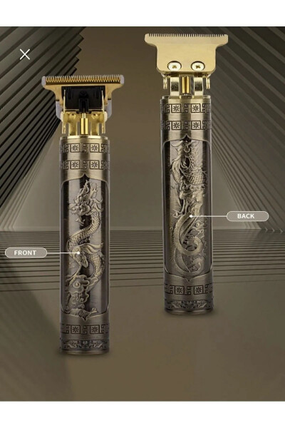 Dragon Çelik Kasa Profesyonel Saç Sakal Ense Çizim Tüm Vücut Tüyü Lazer Öncesi Tıraş Makinesi. - 8