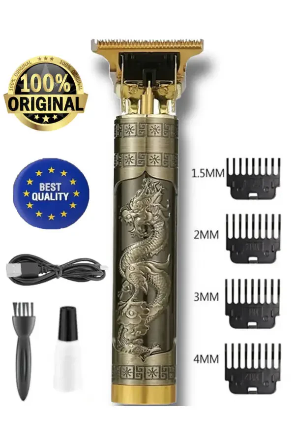 Dragon Çelik Kasa Profesyonel Saç Sakal Ense Çizim Tüm Vücut Tüyü Lazer Öncesi Tıraş Makinesi. - 39