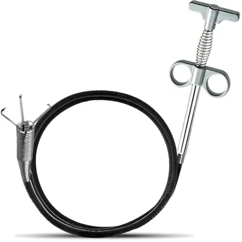 Drain Snake, Drain Clog Remover - Gutter Cleaning Tools Drain Cleaner for Toilet Sewer Shower Kitchen Bathroom Tub Clogged Drains Opener Cleaning Tool, Flexible Grabber Claw Pick Up Reacher (79 inch) - 1