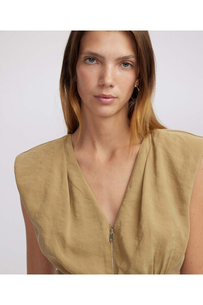 Draped mini dress - İPEKYOL (1)