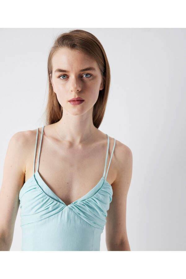 Draped mini dress - 4