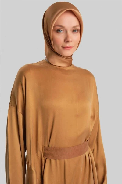 Drapeli va kamarli libos 24y9832 Gold - 1