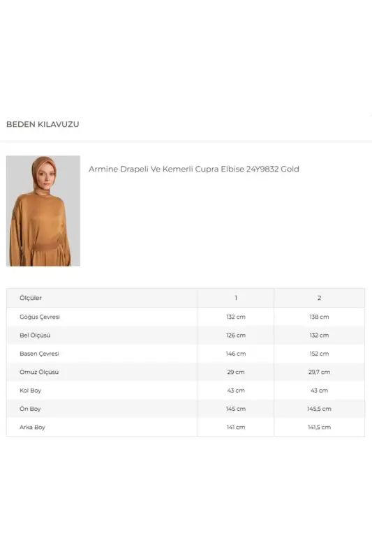 Drapeli va kamarli libos 24y9832 Gold - 7