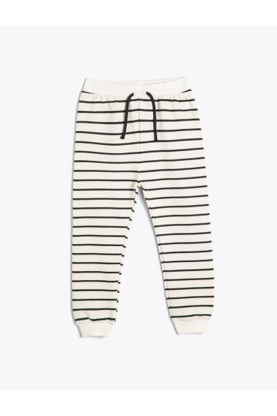 Drawstring Cotton Jogger Pants - 7