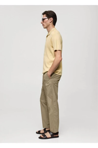Drawstring Cotton Pants - 1