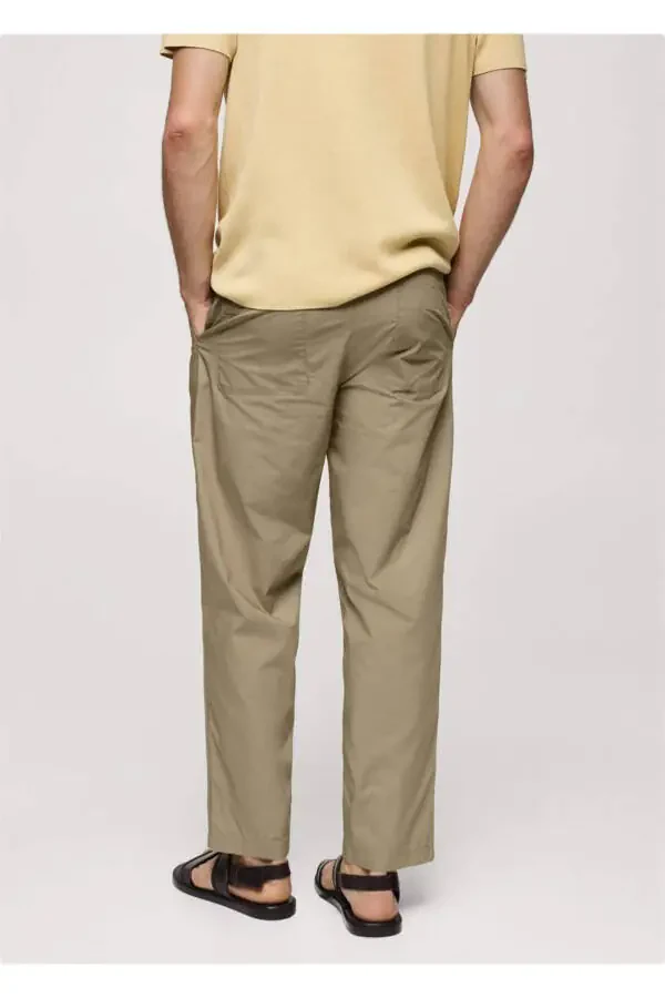 Drawstring Cotton Pants - 5