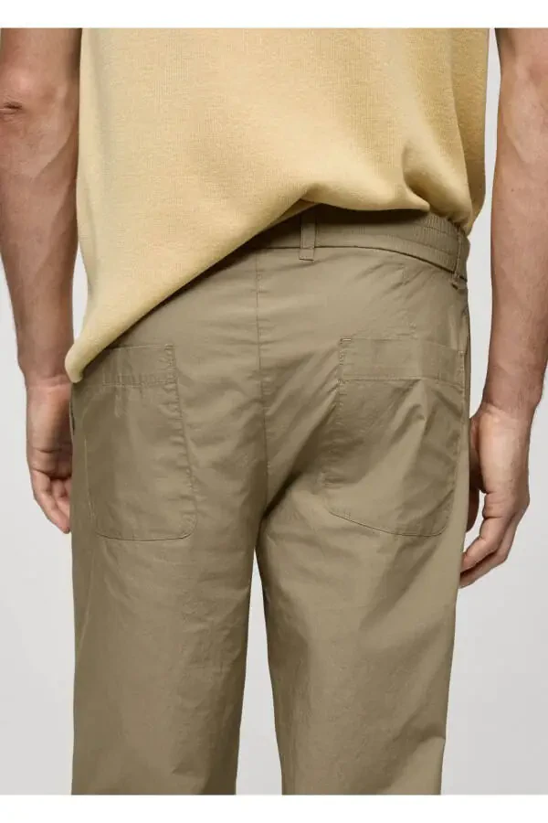 Drawstring Cotton Pants - 7