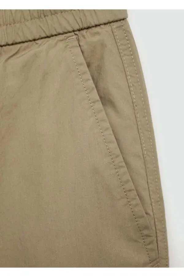 Drawstring Cotton Pants - 8