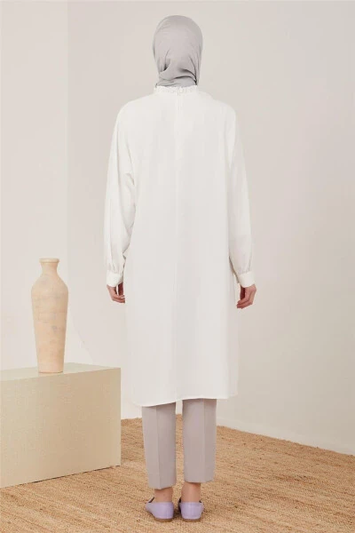 Drawstring Front and Robe Tunic 23y4451 Inci - 5