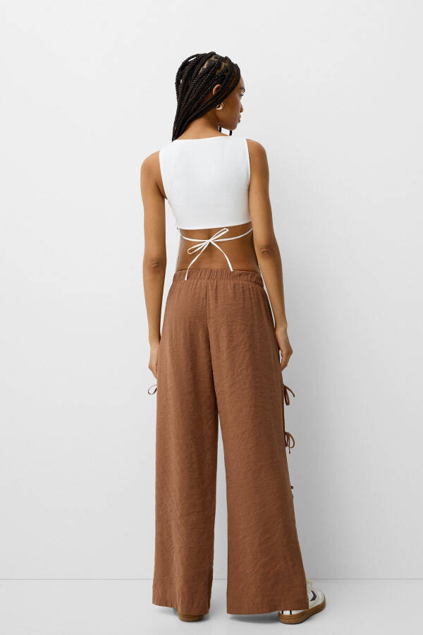 Drawstring Loose-Fit Pants - 4