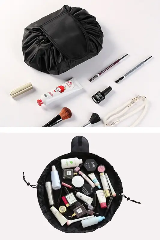 Drawstring Makeup Bag - Makeup Organizer Bag - WOYS BAGS