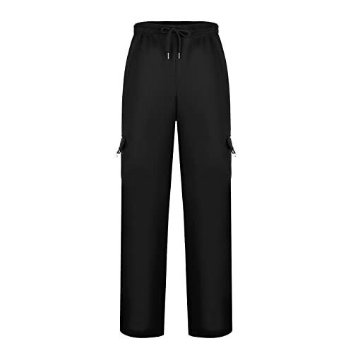 Drawstring Sweatpants Loose Fit Pants Men Casual Joggers Joggers for Men Fitted Black Tactical Cargo Pants Men Green Cargo Pants Men Trendy Solid Baggy Graphic Lightweight - 4