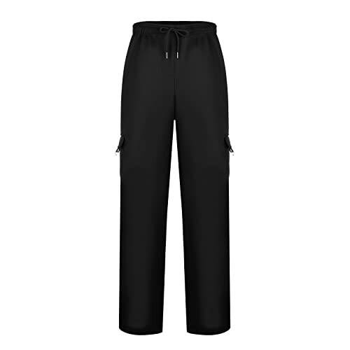 Drawstring Sweatpants Loose Fit Pants Men Casual Joggers Joggers for Men Fitted Black Tactical Cargo Pants Men Green Cargo Pants Men Trendy Solid Baggy Graphic Lightweight - 4