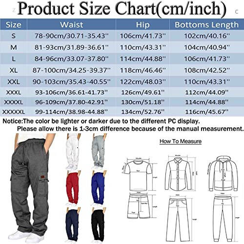 Drawstring Sweatpants Loose Fit Pants Men Casual Joggers Joggers for Men Fitted Black Tactical Cargo Pants Men Green Cargo Pants Men Trendy Solid Baggy Graphic Lightweight - 6