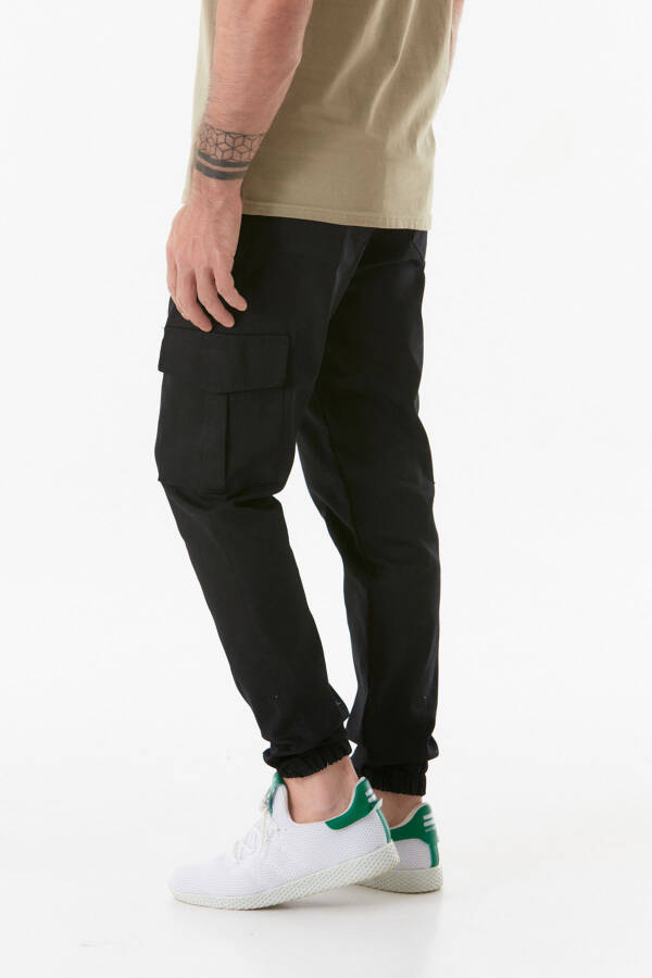 Drawstring Waist Cargo Pocket Jogger Pants - 12