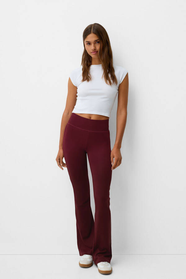 Drawstring Waist Palazzo Pants - 2