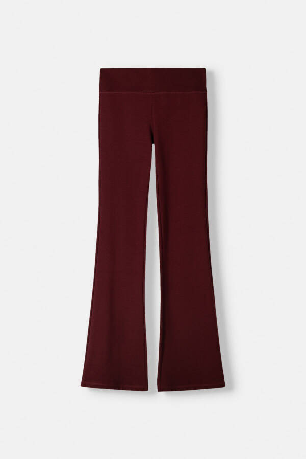 Drawstring Waist Palazzo Pants - 3