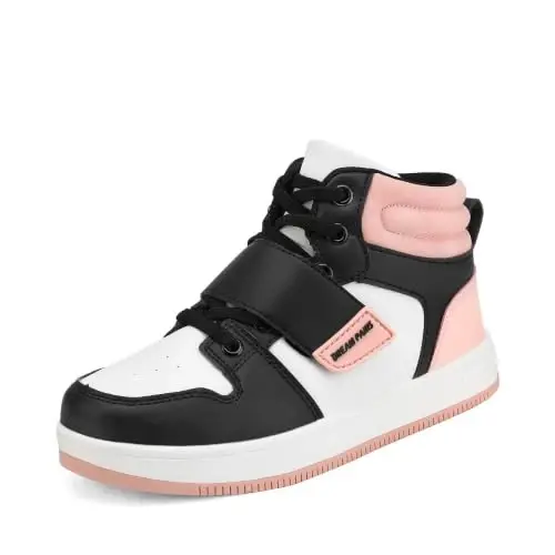 DREAM PAIRS Boys Girls High Top Sneaker LilLegends Skyhigh Basketball Shoes 
