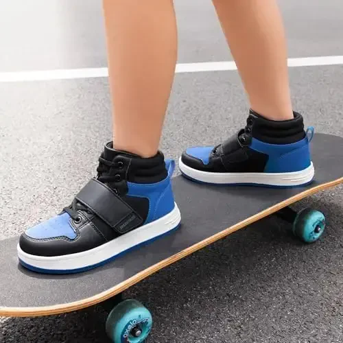 DREAM PAIRS Boys Girls High Top Sneaker LilLegends Skyhigh Basketball Shoes - 5