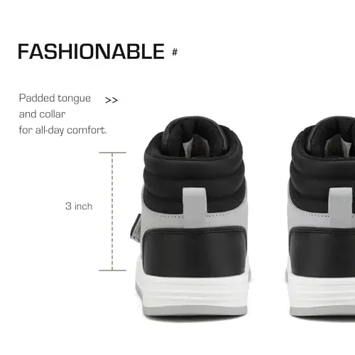 DREAM PAIRS Boys Girls High Top Sneaker LilLegends Skyhigh Basketball Shoes - 4