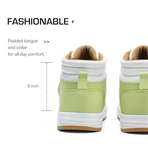 DREAM PAIRS Boys Girls High Top Sneaker LilLegends Skyhigh Basketball Shoes - 5