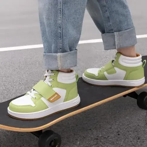 DREAM PAIRS Boys Girls High Top Sneaker LilLegends Skyhigh Basketball Shoes - 6