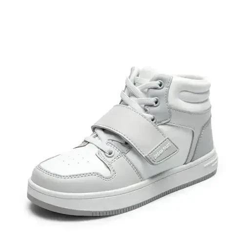 DREAM PAIRS Boys Girls High Top Sneaker LilLegends Skyhigh Basketball Shoes - 1