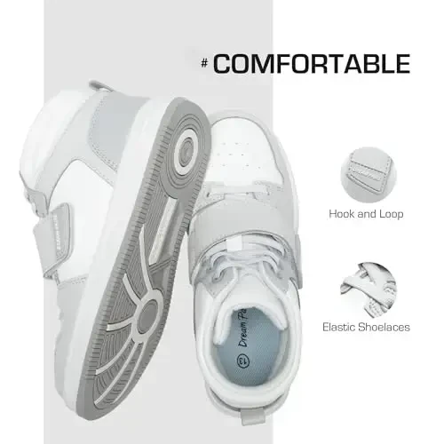 DREAM PAIRS Boys Girls High Top Sneaker LilLegends Skyhigh Basketball Shoes - MODAZONE (1)