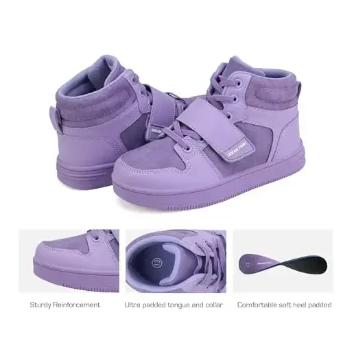 DREAM PAIRS Boys Girls High Top Sneaker LilLegends Skyhigh Basketball Shoes - 3