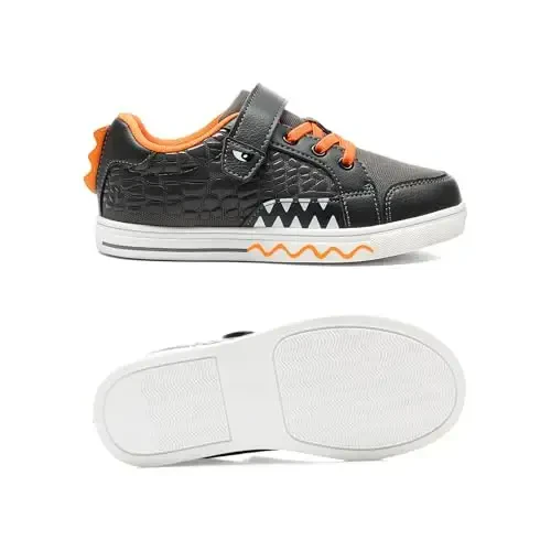 DREAM PAIRS Boys Sneakers Little Kids Toddler Shoes Storybook Causal Walking Shoes Non-Slip with Hook and Loop - 5