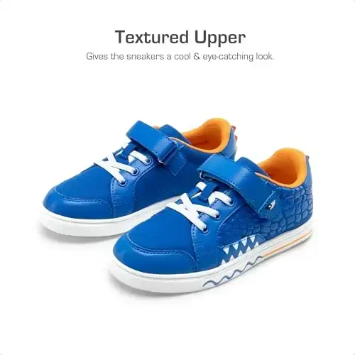 DREAM PAIRS Boys Sneakers Little Kids Toddler Shoes Storybook Causal Walking Shoes Non-Slip with Hook and Loop - 4