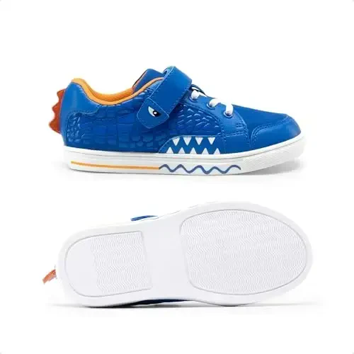 DREAM PAIRS Boys Sneakers Little Kids Toddler Shoes Storybook Causal Walking Shoes Non-Slip with Hook and Loop - 5