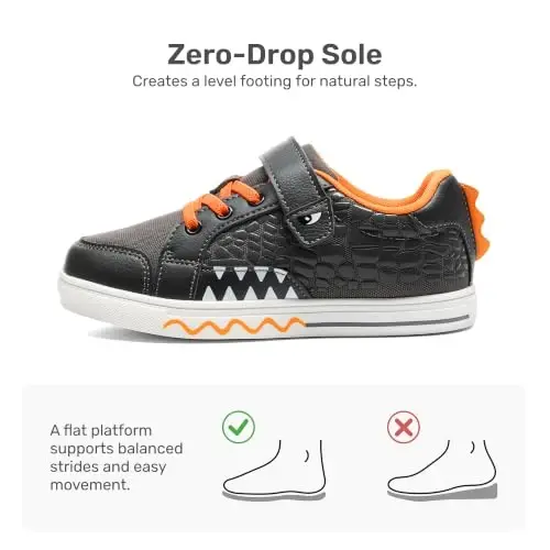 DREAM PAIRS Boys Sneakers Little Kids Toddler Shoes Storybook Causal Walking Shoes Non-Slip with Hook and Loop - 5