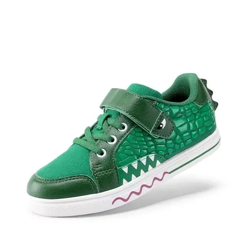 DREAM PAIRS Boys Sneakers Little Kids Toddler Shoes Storybook Causal Walking Shoes Non-Slip with Hook and Loop 