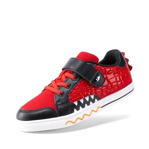 DREAM PAIRS Boys Sneakers Little Kids Toddler Shoes Storybook Causal Walking Shoes Non-Slip with Hook and Loop - 1